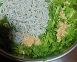 わさび菜としらすの蒸し物作り方6写真
