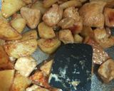 じゃが芋と鶏むね肉のマヨ醤油炒め作り方5写真