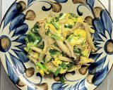 キノコとニラたっぷりの天津かた焼きそば作り方6写真