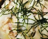 鍋の素活用●鶏肉の海苔餅鍋作り方4写真