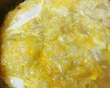 鍋の〆●小餅入りの玉子雑炊作り方2写真
