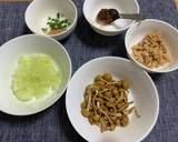 納豆となめこの和え物作り方3写真