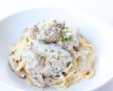 【サルシッチャとキノコの煮込みパスタ】作り方9写真