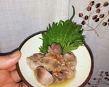 材料2つ●砂肝●にんにくポン酢★蒸し★作り方5写真