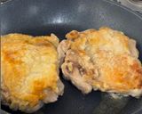 ステーキソースで味付　鶏モモの照り焼き　作り方3写真
