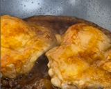 ステーキソースで味付　鶏モモの照り焼き　作り方4写真