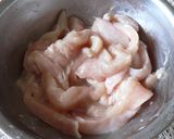 ＊　セロリと鶏肉のしょうが風味塩炒め　＊作り方2写真