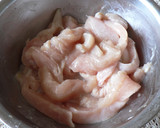 ＊　セロリと鶏肉のしょうが風味塩炒め　＊作り方2写真