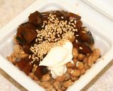 お漬物✿マヨ✿納豆ご飯作り方1写真