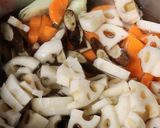 節約&SDG♪野菜の皮入り団子の具沢山汁作り方7写真