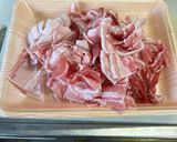韓国風、豚肉の辛醤油炒め作り方1写真