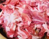 鍋の素MIX●豚こまぎれ肉の豚玉うどん鍋作り方2写真