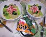 ②和ﾊﾟｽﾀ鶏大根と子持ｸﾗｹﾞ柚子胡椒作り方7写真