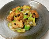 絹揚げとネギのオイスター豆豉炒め作り方6写真