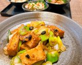絹揚げとネギのオイスター豆豉炒め作り方9写真