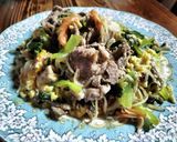 豚肉小松菜の有り合わせ炒め！厨房ばあばぁ作り方5写真