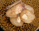 大根と鶏手羽先の煮物作り方3写真