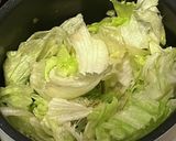 レタスとベーコンの白だし蒸し作り方3写真