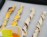 【パイシート簡単】ねじりくるみあんこパイ作り方13写真