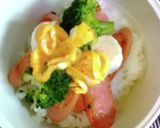 カマンベールソーセージ丼作り方4写真