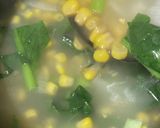 シャキシャキ小松菜コーンの中華スープ作り方3写真