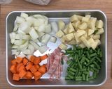 【大崎市】給食のミネストローネ【食育】作り方1写真