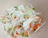 市販の炒め用野菜と明太子の炒め物♡簡単！作り方1写真