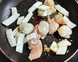 ホタテ・鶏むねチリソース炒め作り方4写真