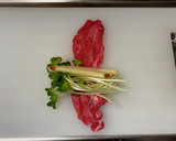 簡単ヘルシーりんごとかいわれの牛肉巻き作り方2写真