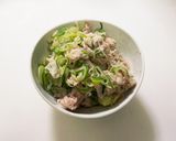 豚バラねぎ塩のさっぱりレモン鍋作り方4写真