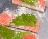 ノルウエェーサーモンの大葉巻きグリル作り方1写真
