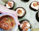 ピーナッツバター味噌掛け焼き椎茸作り方1写真