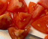 牛肉のトマトバジル炒め作り方2写真