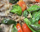 牛肉のトマトバジル炒め作り方11写真