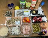 海鮮類多めパエリア（シーフードMixも）作り方1写真