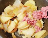 材料3つ☆コンビーフ肉じゃが☆非常食弁当作り方3写真