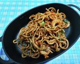 オムそばサンド（焼きそばリメイク）作り方1写真