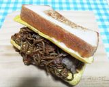 オムそばサンド（焼きそばリメイク）作り方7写真