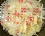 明太バター醤油☆お好み焼☆ライスペーパー作り方3写真