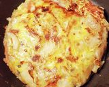 明太バター醤油☆お好み焼☆ライスペーパー作り方4写真