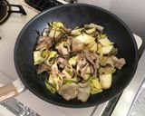 ご飯が進む!豚バラと塩昆布白菜の炒め物作り方4写真