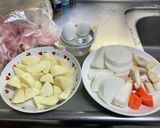 野菜たっぷり味噌鍋!(^^)!作り方2写真