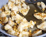 鶏むね1枚☆コリコリ味噌ピーチキン作り方5写真