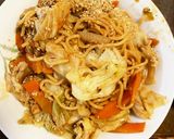 お一人様！市販の焼きそばウスターごま隠味作り方3写真