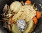 1月炊飯器で5品　ポトフ　鮭炊込みごはん作り方3写真