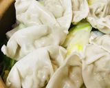 鍋の素活用●餃子＆野菜鍋作り方2写真