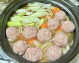 あったまる肉団子生姜鍋✨作り方8写真