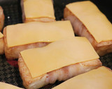 ヘルシー☆厚揚げの豚肉巻きお好み焼き風作り方5写真
