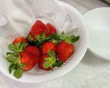いちご長持ち♪酢水あらい作り方2写真