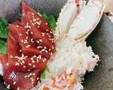 漬けまぐろとずわい蟹の紅白丼作り方3写真